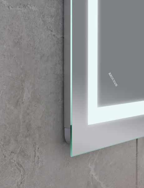 Зеркало Mixxus WARM MR02-120x80 с Led Touch, Anti-fog, димером, регулятором яркости, часами (MI6001) MI6001 фото