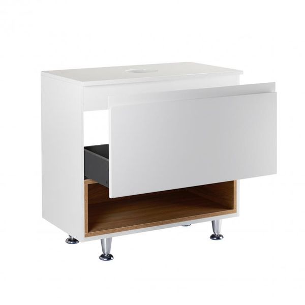 Тумба напольная Qtap Robin 700х616х437 White/Whitish oak со столешницей QT1380TNН7001WWO SD00045870 фото