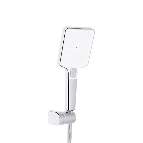 Смеситель для ванны Qtap Presto с длинным поворотным изливом (c душевым гарнитуром) QTPRE2601CRW45578 Chrome/White SD00051702 фото