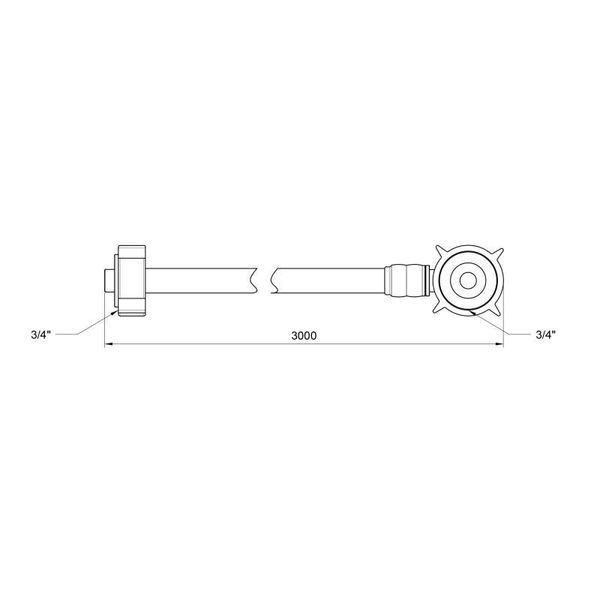 Шланг залив SD Plus для стиральной машины 300 см SD095W300 SD00004673 фото