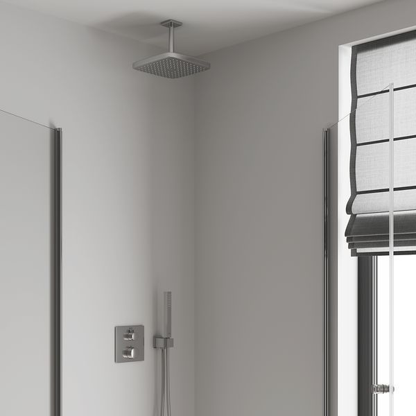 Верхній душ зі стельовим кронштейном Grohe Tempesta Cube (260088000) 26688000 фото