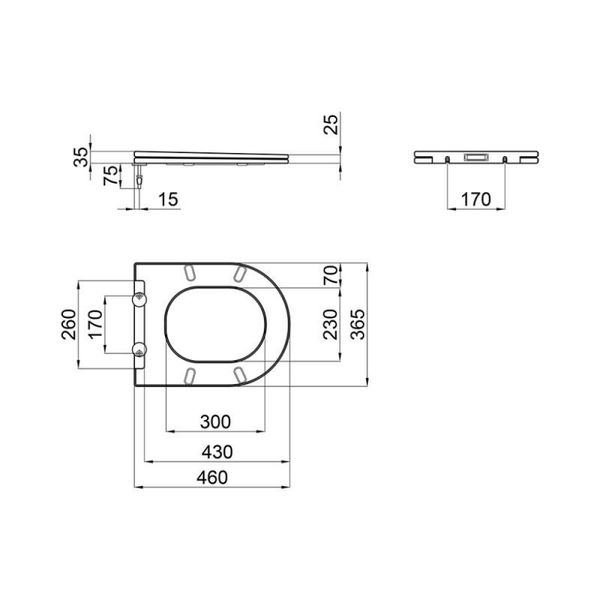 Сидіння для унітаза Qtap (Swan, Jay) з мікроліфтом Slim QT1699SC5176W SD00038757 фото