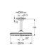 Верхній душ зі стельовим кронштейном Grohe Tempesta Cube (260088000) 26688000 фото 4