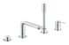 Одноважільний змішувач для ванни Grohe Lineare, на 4 отвори (19577001) 19577001 фото 1