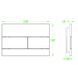 Панель смыва Koer KT-0603-07 240x160x10mm пластиковая, линейная кнопка (KR5321) KR5321 фото 3