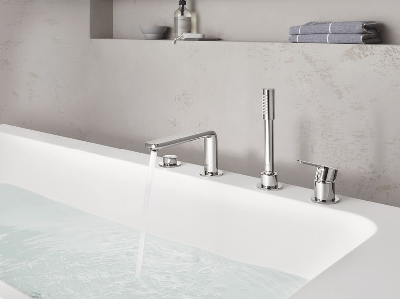 Одноважільний змішувач для ванни Grohe Lineare, на 4 отвори (19577001) 19577001 фото