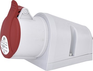 Розетка настінна ETI EZ-3253 (32A, 400V, 3P+N+PE) White (4482039) 51821/50803 фото