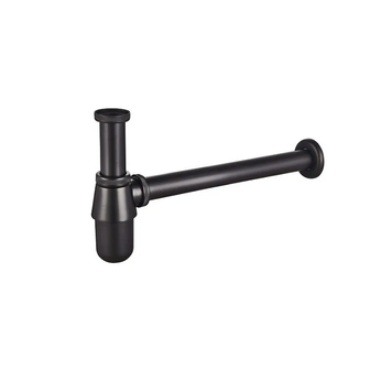 Сифон для раковины Mixxus SIPHON-01 BLACK без выпуска (под донный клапан) без ревизии (Цвет черный) 1 1/4'' (MI6143) MI6143 фото