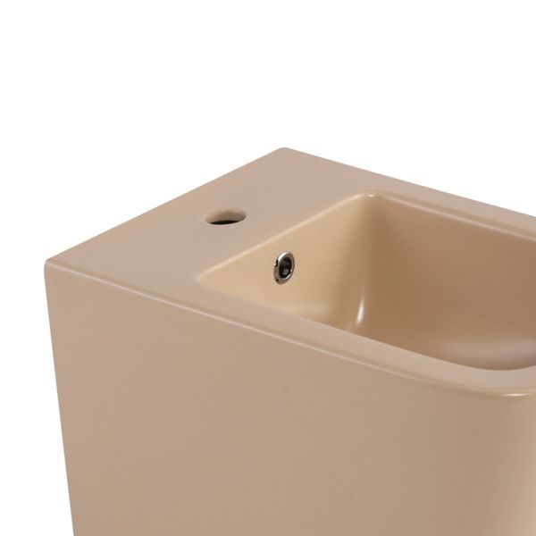 Комплект Qtap Tern Beige 3 в 1: підвісний унітаз Ultra Quiet + біде підвісне + раковина накладна QTTERSB49163 SD00055287 фото