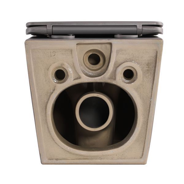 Унитаз подвесной Robin Ultra Quiet 490&times;365&times;325&nbsp;мм, Stone Grey, с сиденьем Slim Duroplast / Soft-close / Quick Release QT13332381АSSG Qtap SD00054282 фото