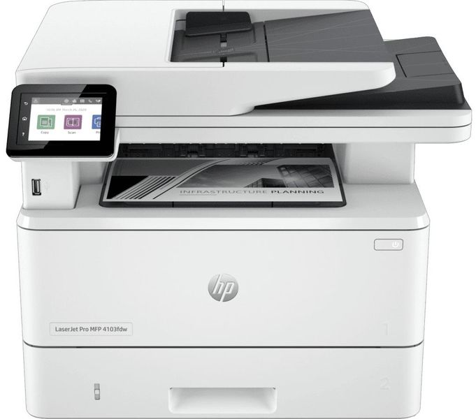 Багатофункціональний пристрій HP LaserJet Pro 4103fdw Wi-Fi (2Z629A) 52639/51571 фото