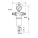 Фильтр самопромывной Thermo Alliance Standart 1/2" тонкой очистки, пластиковая колба TAS128W15 SD00053539 фото 10