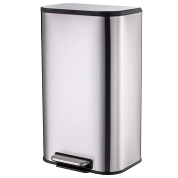Мусорное ведро с плавным закрытием прямоугольное Mixxus Cubic-TC0112 SS Color 12л цвет нержавейка (MI7089) MI7089 фото