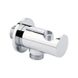 Подключение с держателем для шланга Qtap Spojeni округлое QTCRMBH030 Chrome SD00035718 фото 1