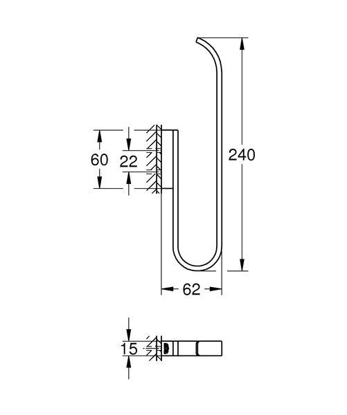 Держатель для запасного рулона туалетной бумаги Grohe Selection (41067000) 41067000 фото