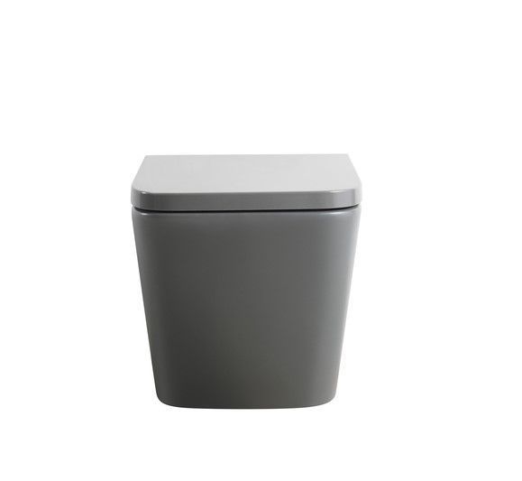Унітаз підвісний MIXXUS PREMIUM QUADRO-0305-R GRAY 510x350x345mm система змиву RIMLESS (MP6656) MP6656 фото