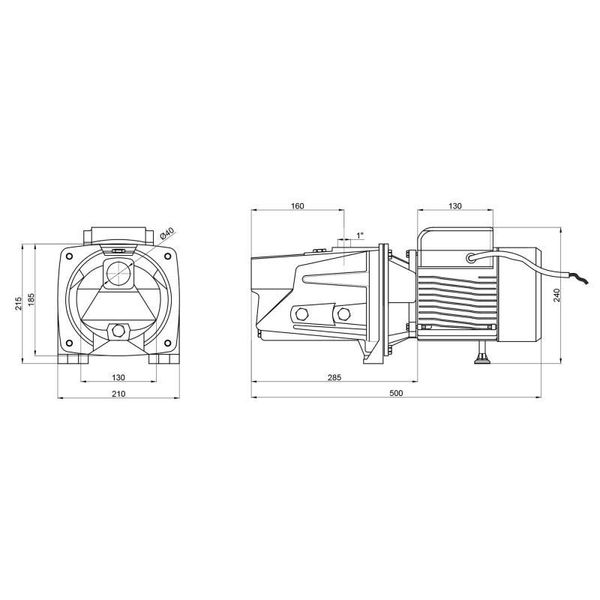 Насос самовсмоктувальний відцентровий Thermo Alliance D-JSWm-20H 1,5 кВт SD00046822 фото