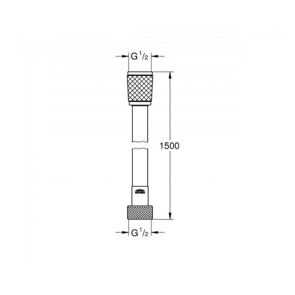 Душовий шланг 150 см Grohe Relexaflex (45973001) 45973001 фото