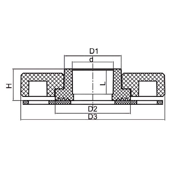 Фланцевий комплект KOER K0289.PRO - 75 PPR (фланець + бурт) (KP3249) KP3249 фото
