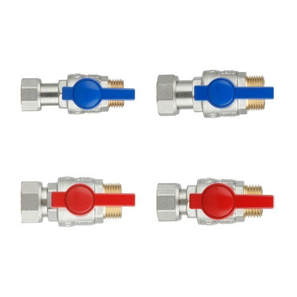 Комплект прямых кранов Thermo Alliance Standart 1/2"ВН -3/4"ВН с накидной гайкой для подключенние котла TAS262RBW1520 SD00054691 фото