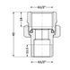 Сгон-американка Thermo Alliance Base 1/2"ВН никель, прямой SD190W15 SD00008334 фото 7