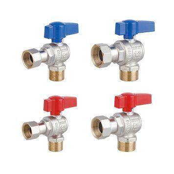 Комплект угловой кранов Thermo Alliance Standart 1/2"ВН -3/4"ВН с накидной гайкой для подключенние котла TAS225RBW1520 SD00054692 фото
