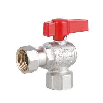 Кран шаровой Thermo Alliance Standart 3/4"ВВ угловой, PN40, с накидной гайкой TAS223W20 SD00054690 фото