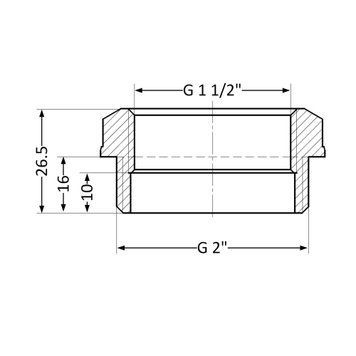 Футорка Thermo Alliance Standart 2"х1 1/2" НВ SD4235040 SD00047891 фото