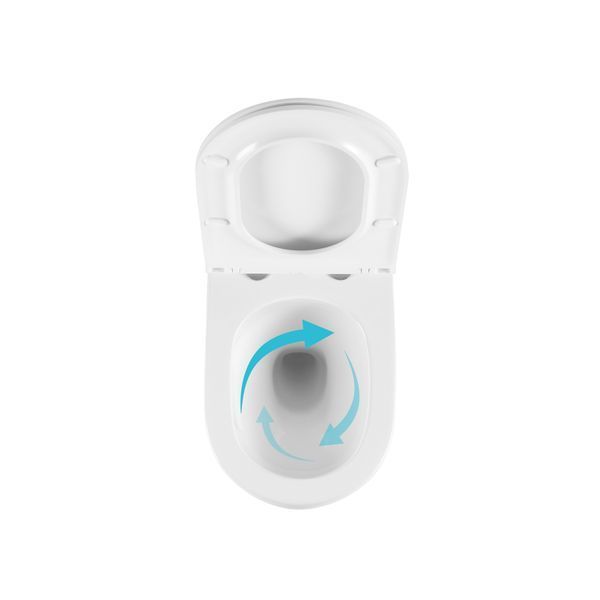 Готовое решение Qtap для ванной комнаты: подвесной унитаз Taurus Ultra Quiet 515&times;360&times;350 + комплект инсталляции Nest 4 в 1 (квадратная клавиша Chrome) SD00055995 фото