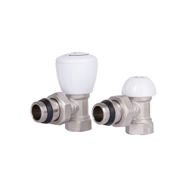 Комплект радіаторних кранів Thermo Alliance Standart 1/2" ВН кутовий TAS232W15 SD00053598 фото