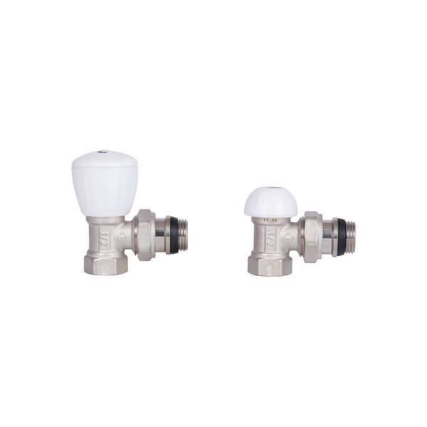 Комплект радіаторних кранів Thermo Alliance Standart 1/2" ВН кутовий TAS232W15 SD00053598 фото