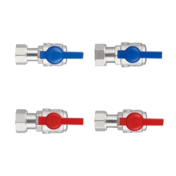 Комплект угловой кранов Thermo Alliance Standart 1/2"ВН -3/4"ВН с накидной гайкой для подключенние котла TAS225RBW1520 SD00054692 фото