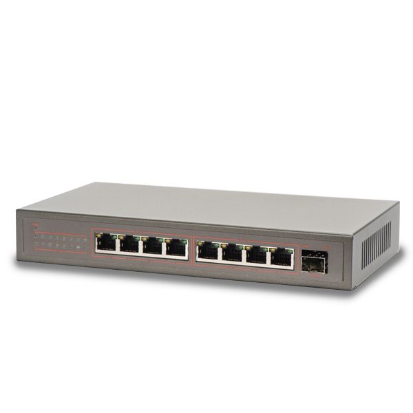 POE комутатор 9-портовий Tecsar TS-81sfp Tecsar 219 9256/219 фото