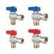 Комплект угловой кранов Thermo Alliance Standart 1/2"ВН -3/4"ВН с накидной гайкой для подключенние котла TAS225RBW1520 SD00054692 фото 3