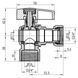 Кран шаровой Thermo Alliance Standart 3/4"ВВ угловой, PN40, с накидной гайкой TAS223W20 SD00054690 фото 2