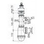 Сифон Alcaplast A441-DN50/40 для мойки c нержавеющей peшёткой 1385751270 фото