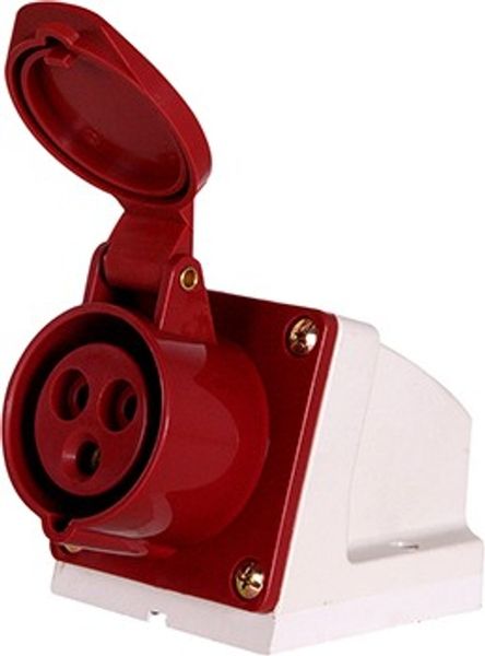 Розетка E.Next e.socket.pro.3.16 230В, 16А Red (p012001) 51828/50811 фото