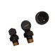 Комплект для подключения радиатора Koer SET-24.Black - 1/2'' угловой с термоголовкой (KR5283) KR5283 фото 6