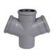Крестовина канализационная Ostendorf-OSMA HT-System PLUS d110/110/110/110&times;67&deg; SD00057207 фото 1