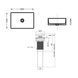 Комплект Qtap Tern: Раковина накладна прамокутна 610x350x135 мм WHITE + Донний клапан PU02 SD00053428 фото 6