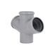 Крестовина канализационная Ostendorf-OSMA HT-System PLUS d110/110/110/110&times;67&deg; SD00057207 фото 4