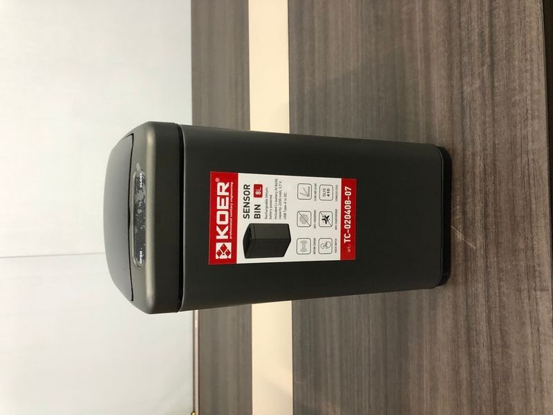 Мусорное ведро сенсорное прямоугольное Koer TC-020408-07 8 л цвет графит (KR5590) KR5590 фото