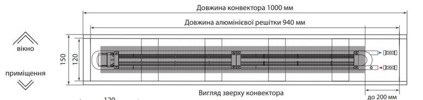 Напольный конвектор FCN.F 300.150 (+1) 1429434711 фото