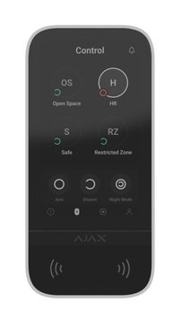 Бездротова клавіатура з сенсорним екраном Ajax KeyPad TouchScreen White 13967/34514 фото