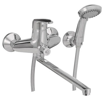 Смеситель для ванны Haiba Magic 006 с черной ручкой (HB0674) HB0674 фото