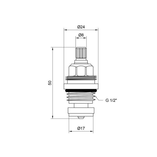 Кран-букса для змішувача Lidz Repair 03101 1/2 гума LDREP0310134814 SD00040918 фото