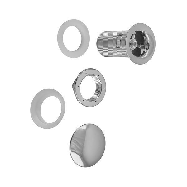 Донный клапан для раковины Zerix BV-02 1 1/4'' без перелива автоматический СLICK-СLACK (Цвет хром) (ZX6015) ZX6015 фото