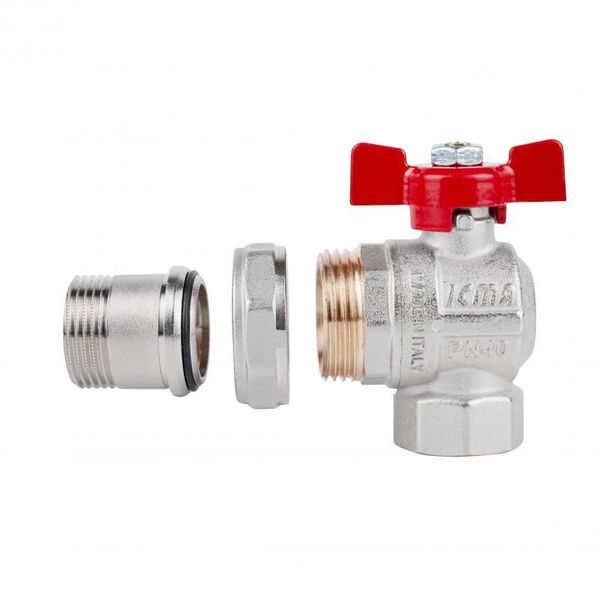 Кран кульовий Icma FAR. ROSSA 3/4" кутовий №361 SD00042358 фото