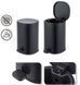 Відро для сміття з плавним закриттям овальне Zerix Prime-TC0105 Black 5л колір чорний (ZX5902) ZX5902 фото 6