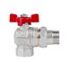 Кран кульовий Icma FAR. ROSSA 3/4" кутовий №361 SD00042358 фото 2